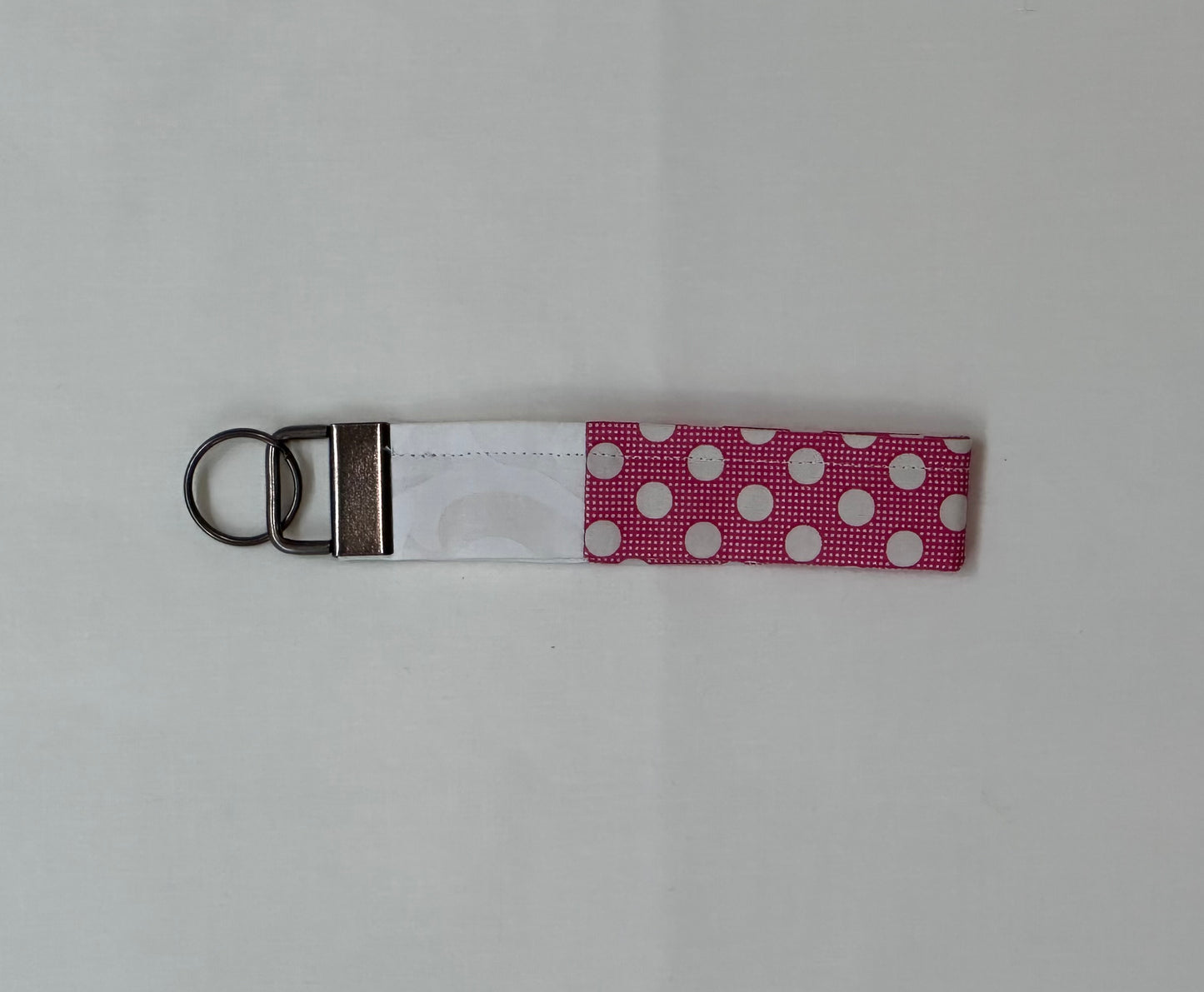 Red and White Keyfob